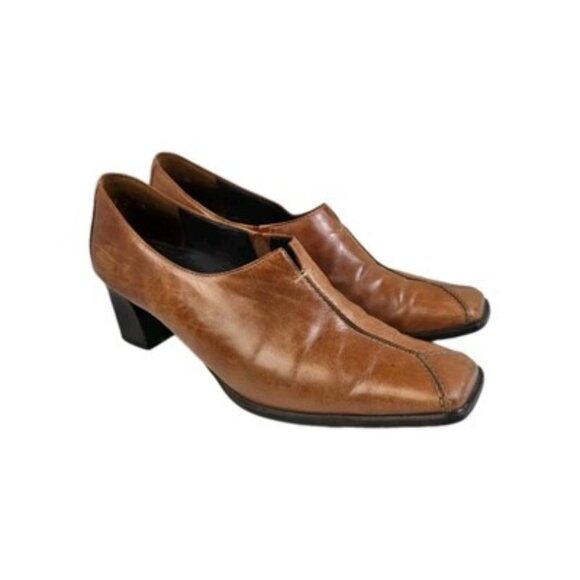 Paul Green Munchen Loafer Women's US 8 UK 5.5 Brown Leather Bootie Shoes 30913 - Picture 1 of 16